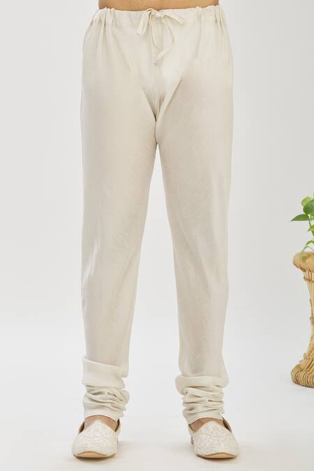 Vanshik_Green Blended Silk Floral Motif Embroidered Longline Bundi And Kurta Set _at_Aza_Fashions