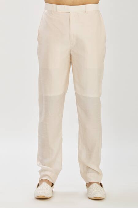 Vanshik_Pink Blended Silk Floral Motif Embroidered Longline Bundi And Kurta Set _at_Aza_Fashions