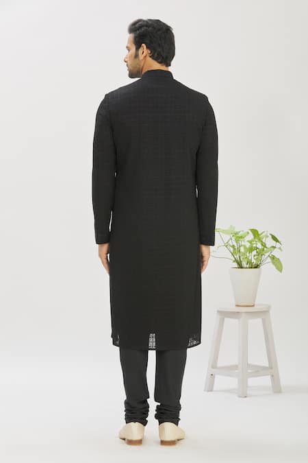 Vanshik Self Embroidered Kurta Set 