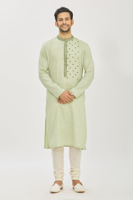 Priyanka Haralalka Embroidered Kurta & Churidar Pant Set 