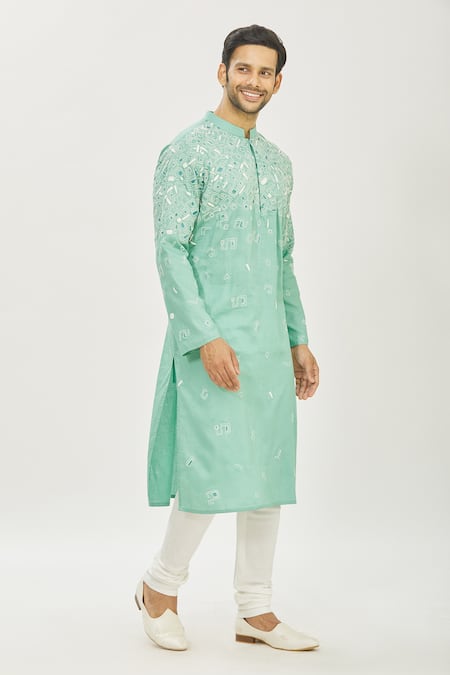 Priyanka Haralalka French Knot Kurta & Churidar Pant Set 