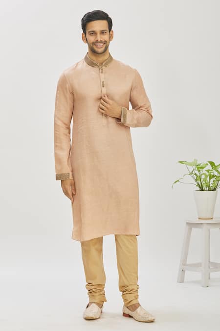 Mapxencars Silk Embroidered Kurta Set 