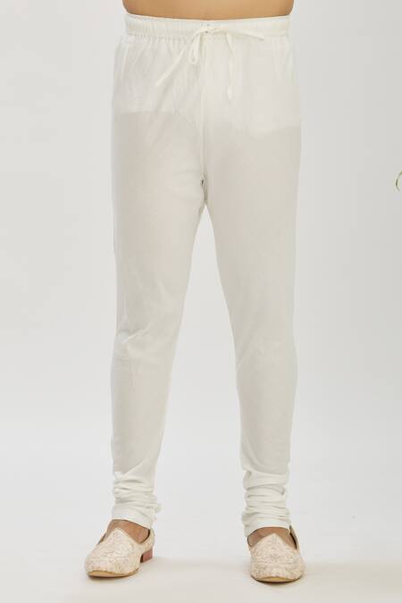 Mapxencars_Peach Silk Plain Embroidered Kurta Set_at_Aza_Fashions