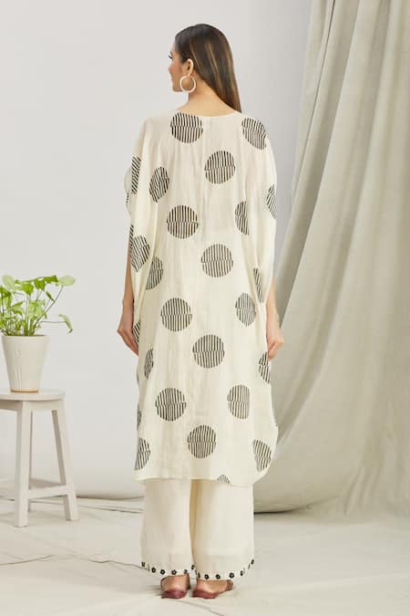 Paksh Front Knot Kaftan Tunic & Palazzo Set 