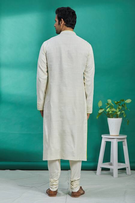 Kishore Ramani Silk Embroidered Kurta Set 