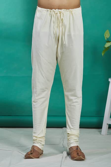 Shop Kishore Ramani White Silk Geometric Embroidered Kurta Set Online at Aza Fashions Shop_Kishore Ramani_White Silk Geometric Embroidered Kurta Set _Online_at_Aza_Fashions