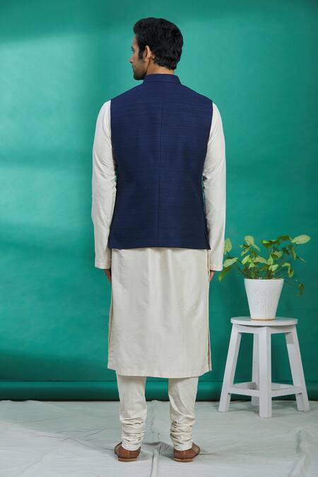 Kishore Ramani Slub Silk Bundi 