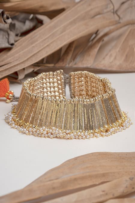 House Of Tuhina Shahi Pearl Choker 