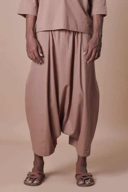 Women Loose Ramie Solid Color Elastic Waist Harem Pants Ladies Vintage  Trousers 2023 Spring Summer - AliExpress