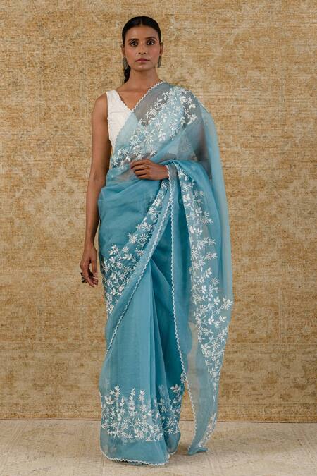 Organza Cut Work Saree | Sahiba