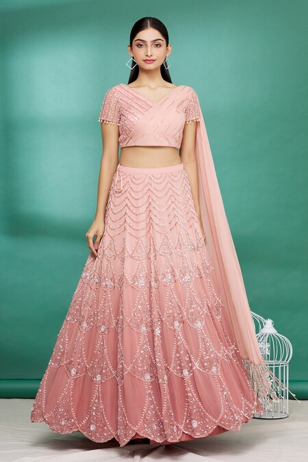 HOT PINK LEHENGA SET – Anisha Shetty