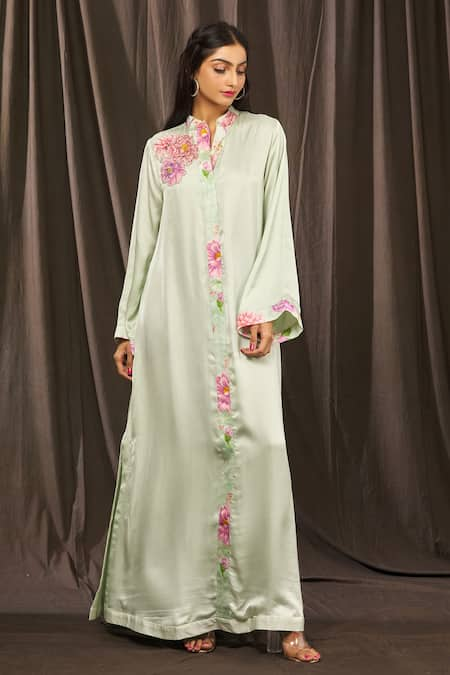 Parul | Vivek Placement Embroidered Kaftan 