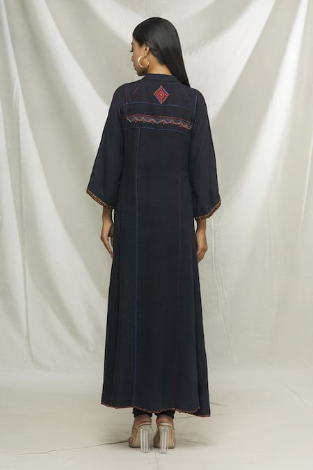 Ibai Geometric Embroidered Anarkali & Pant Set 