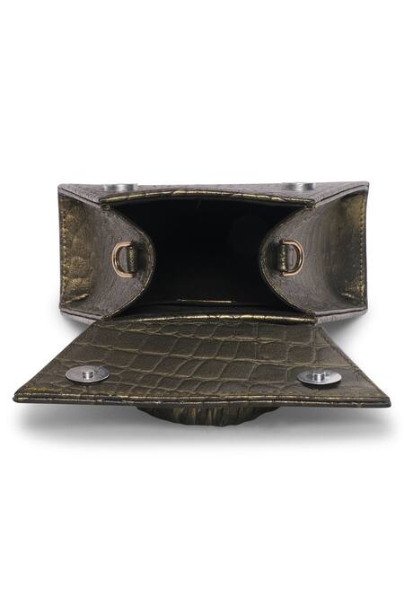 Buy_Born Flash_Grey Clover Sling Bag _Online_at_Aza_Fashions