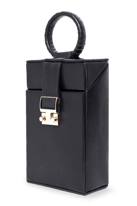 Born Flash_Black Mallow Sling Bag _Online_at_Aza_Fashions