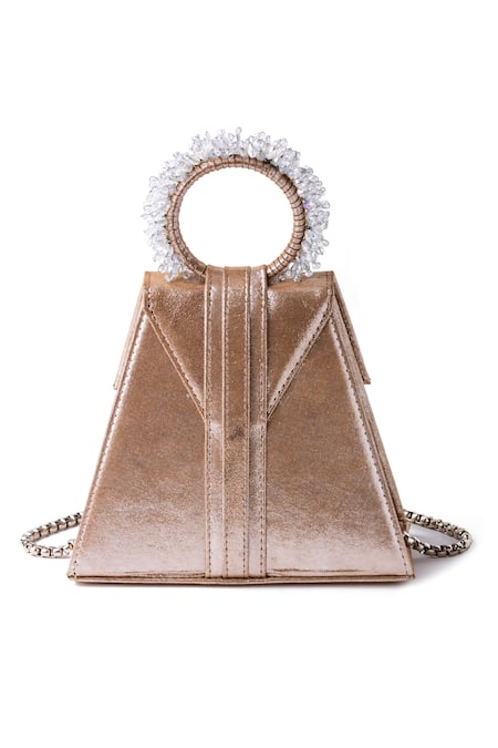 Buy Silver Braided Metallic Sling Bag by BIJIT Online at Aza Fashions.