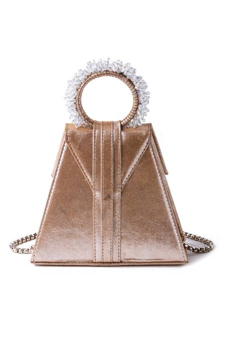 Buy Silver Braided Metallic Sling Bag by BIJIT Online at Aza Fashions.