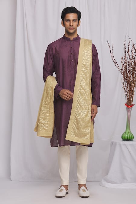 Ekam By Manish Chanderi Banarasi Brocade Stole 