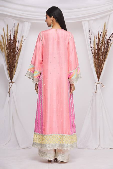 Ekta Singh A-Line Embroidered Kurta Set 