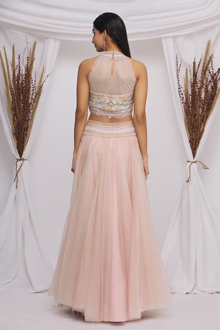 Ekta Singh Lehenga Set With Ruffle Dupatta 