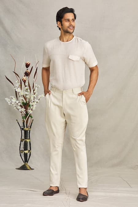Buy Nation Polo Club Men Gold Solid Cotton Blend Trouser - 42 Online at  Best Prices in India - JioMart.