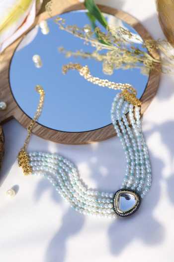 Do Taara Polki & Pearl Choker Necklace 