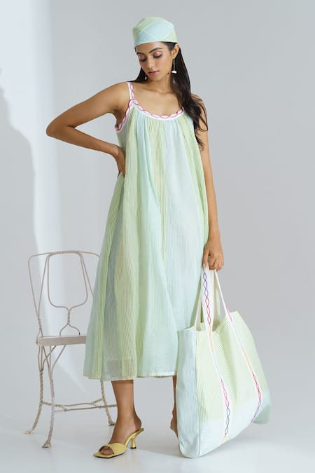 The Right Cut Sea Coast Handloom Cotton Dress 