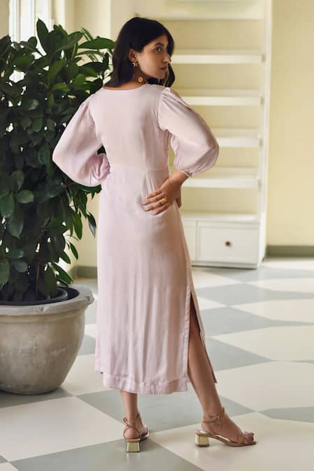 Taro Puffed Sleeves Dress 