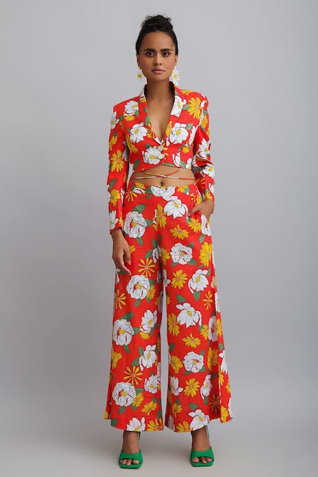 Nautanky Printed Pant Set 