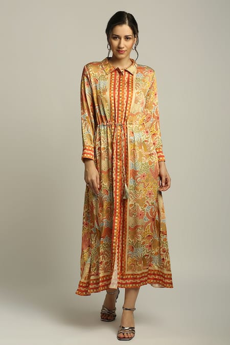 Soup By Sougat Paul Forest Groove Printed Dress 