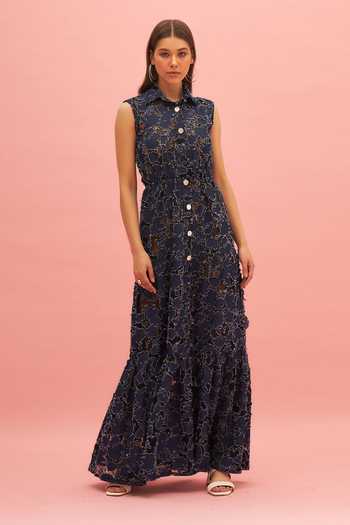Therealb Midnight Wine Gathered Dress 