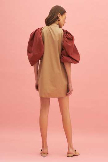 Therealb Summer Chocolated Cotton Dress 