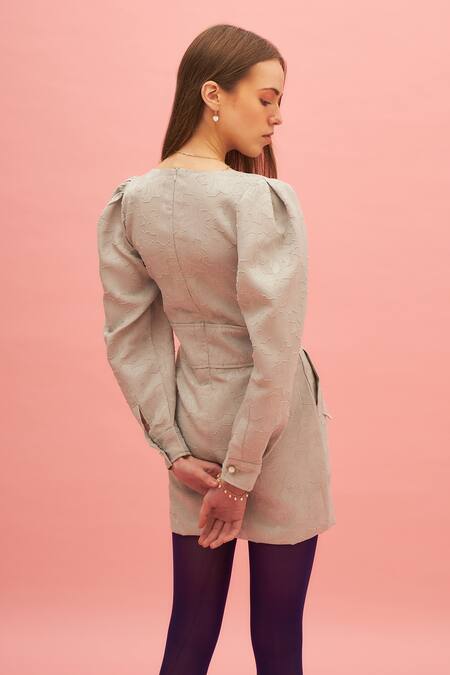 Therealb Ladys Mantle V-Neck Dress 