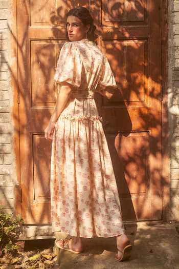 Therealb Yarrow Jacquard Maxi Dress 