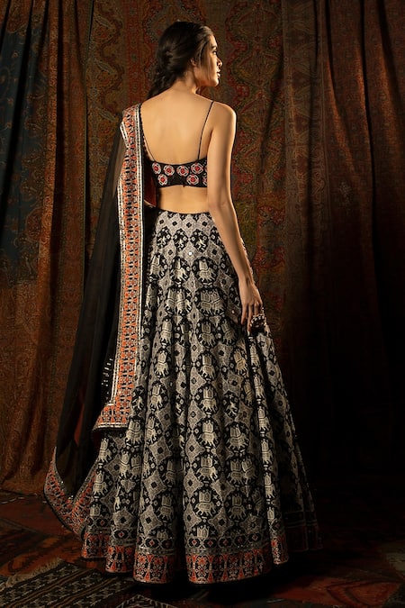 Mayyur Girotra Couture Shab Patola Print Lehenga Set 