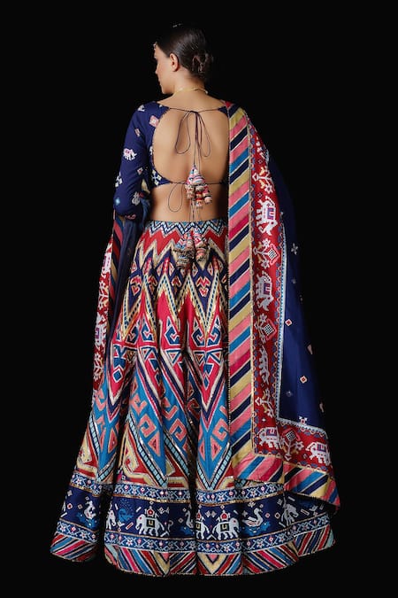 Mayyur Girotra Couture Naubahar Silk Lehenga Set 