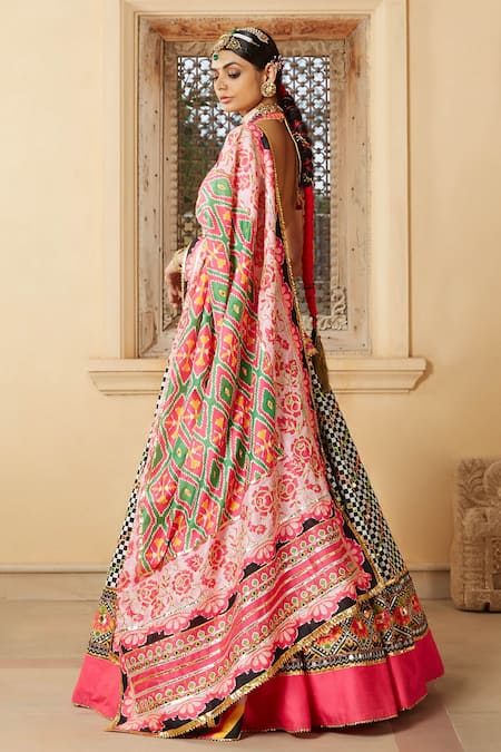 Mayyur Girotra Couture Rumana Silk Lehenga Set 