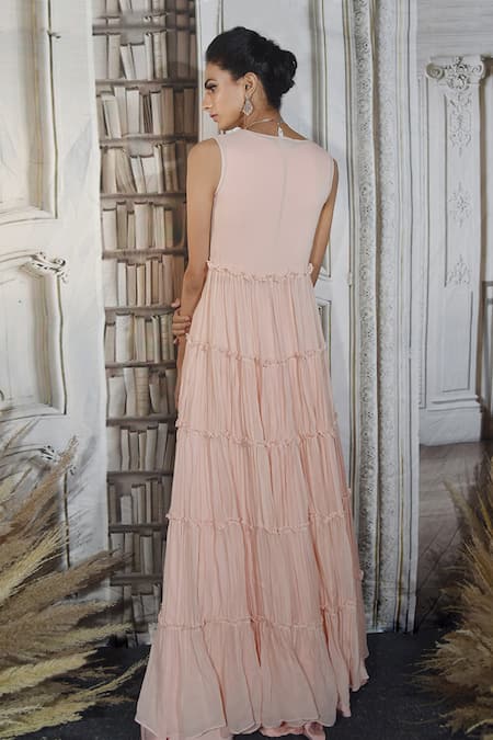 Archana Kochhar Jumpsuit With Ruffle Jacket