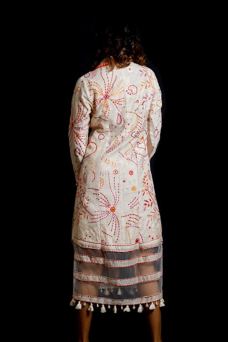 Archana Kochhar Garden Of Silk Colourful Jacket & Dress 