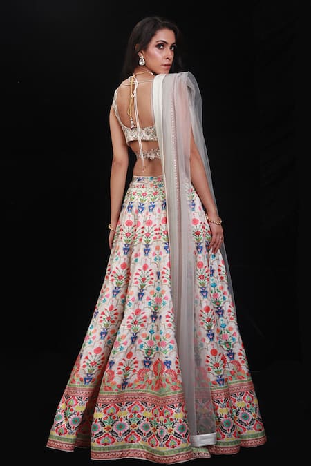 Archana Kochhar Shehnaz Floral Print Bridal Lehenga Set