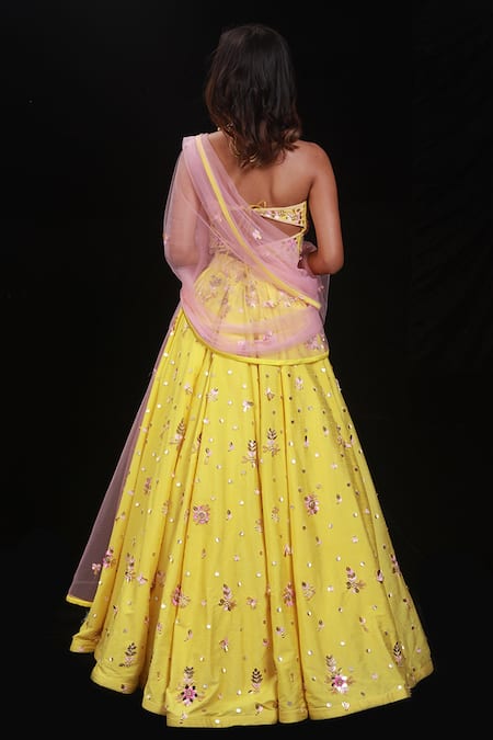 Archana Kochhar Floral Embroidered Lehenga Set 