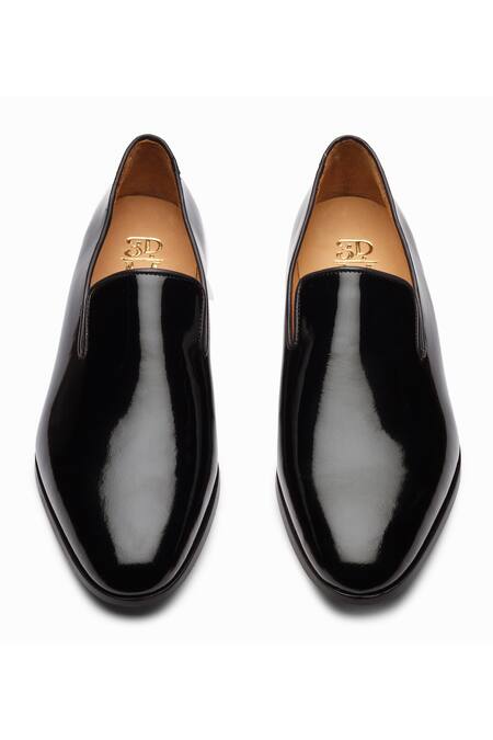 Shop_3dm Lifestyle_Black Leather Penny Loafers  _at_Aza_Fashions