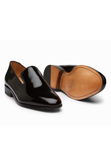 Shop_3dm Lifestyle_Black Leather Penny Loafers  _Online_at_Aza_Fashions