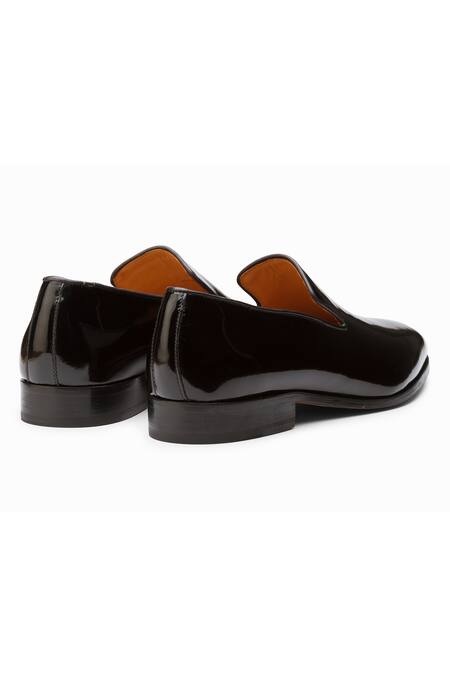 3dm Lifestyle_Black Leather Penny Loafers  _at_Aza_Fashions