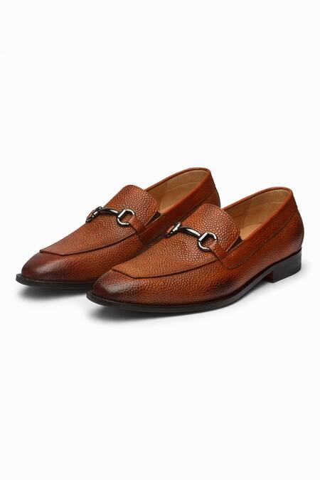 3dm Lifestyle Brown Horsebit Leather Loafers Online at Aza Fashions 3dm Lifestyle_Brown Horsebit Leather Loafers _Online_at_Aza_Fashions