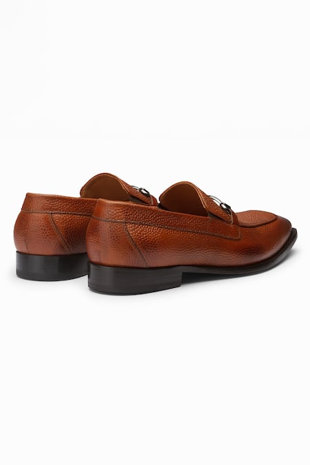 3dm Lifestyle Brown Horsebit Leather Loafers at Aza Fashions 3dm Lifestyle_Brown Horsebit Leather Loafers _at_Aza_Fashions
