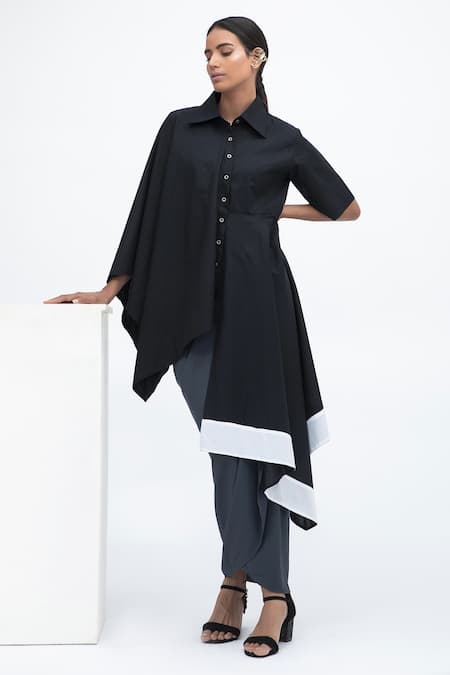 Aakaar Cotton Asymmetric Tunic 
