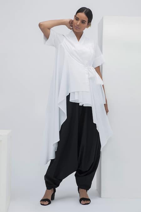 Aakaar Cotton Wrap Style Tunic For Kids