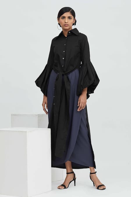 Aakaar Cotton Knot Front Tunic 