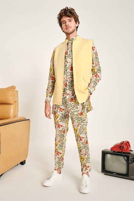 Project Bandi Yellow Cotton Linen Laguna Bundi